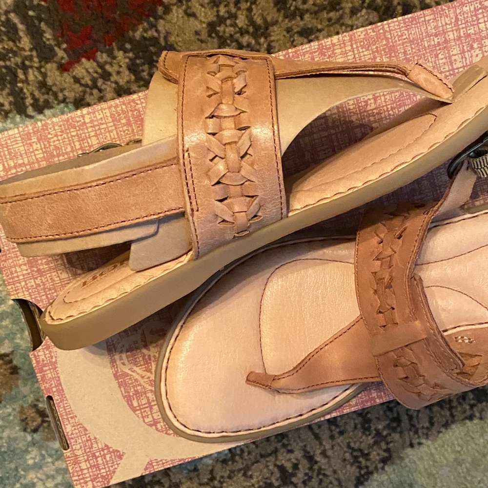 Born Light Brown Leather Sandals - Picture 3 of 5